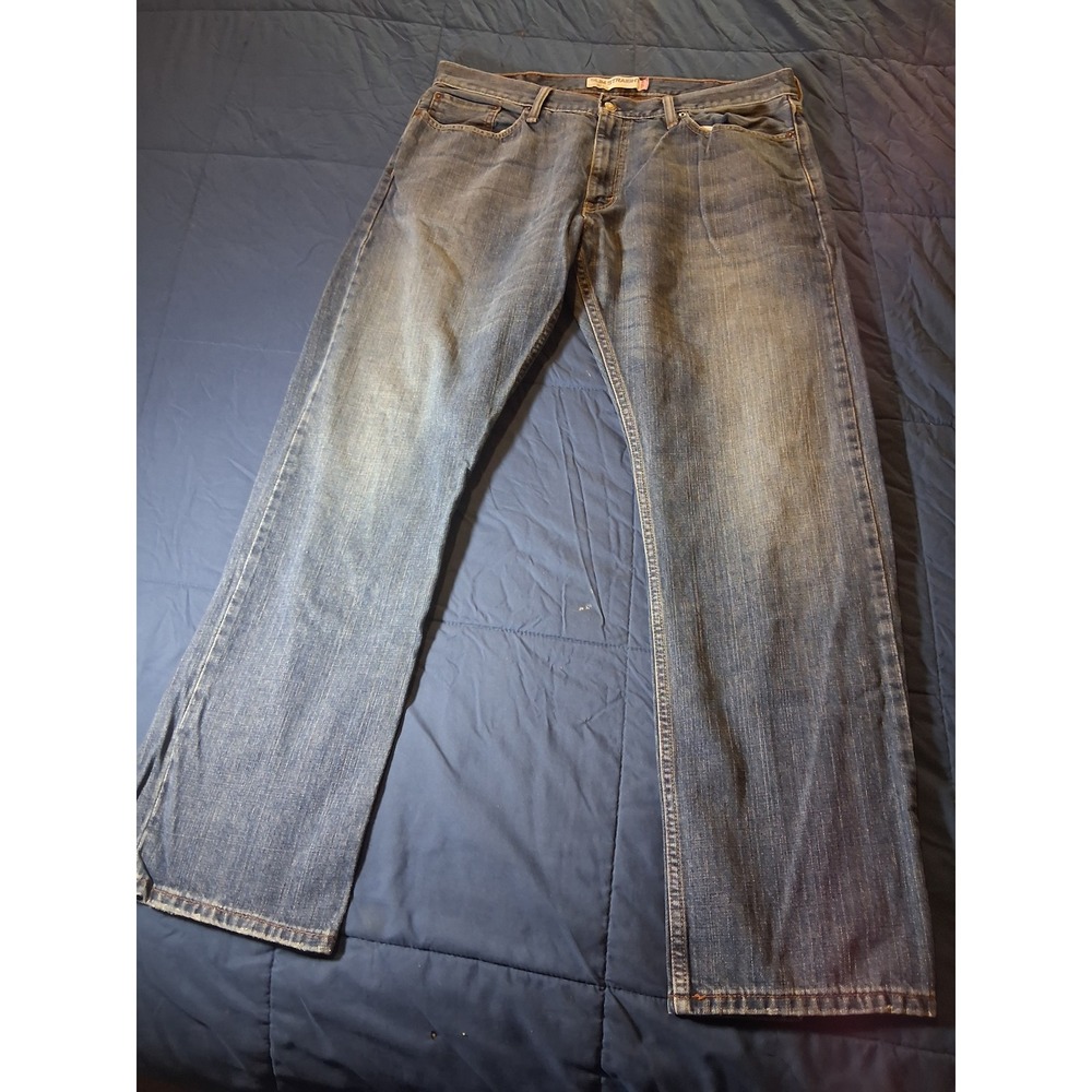Levis 514 Slim Straight Blue Denim‎ Jeans Mens 38x32 Medium Wash 4739